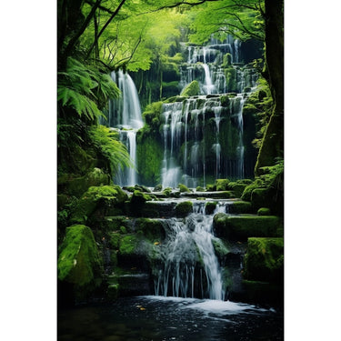 Feng Shui Waterfall canvas